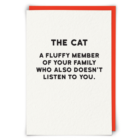 Holy Flaps Card - The Cat