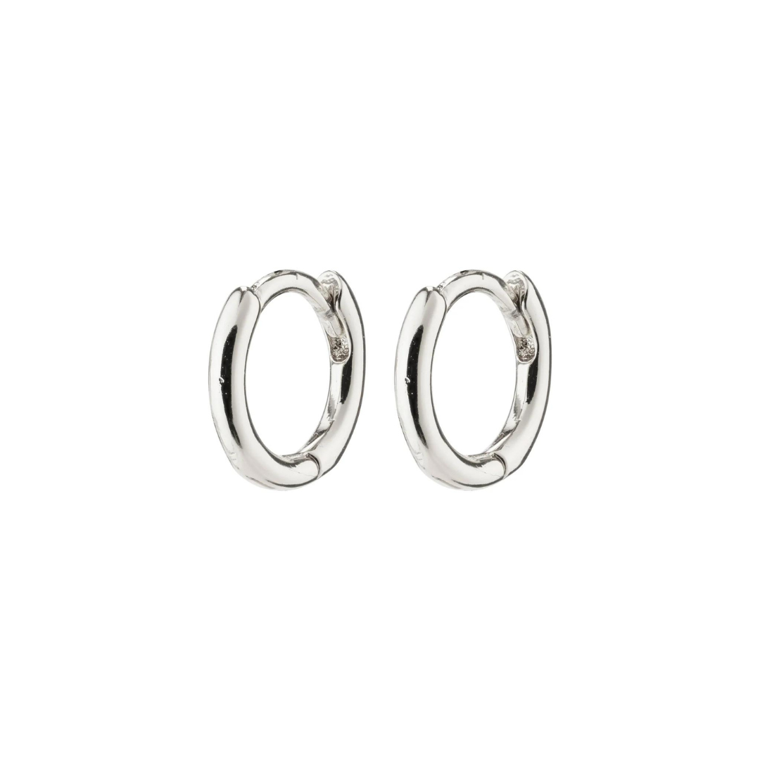 PILGRIM - EANNA recycled huggie hoops silver-plated