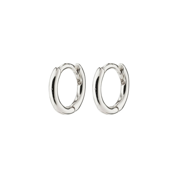 PILGRIM - EANNA recycled huggie hoops silver-plated