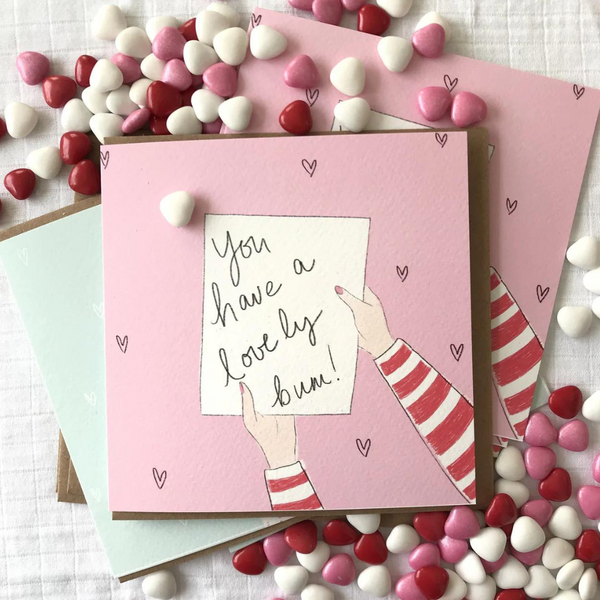 Pickled Pom Pom Card -YOU’VE A LOVELY BUM!