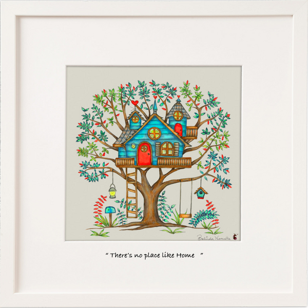 Belinda Northcote There's no place like home Framed mini print