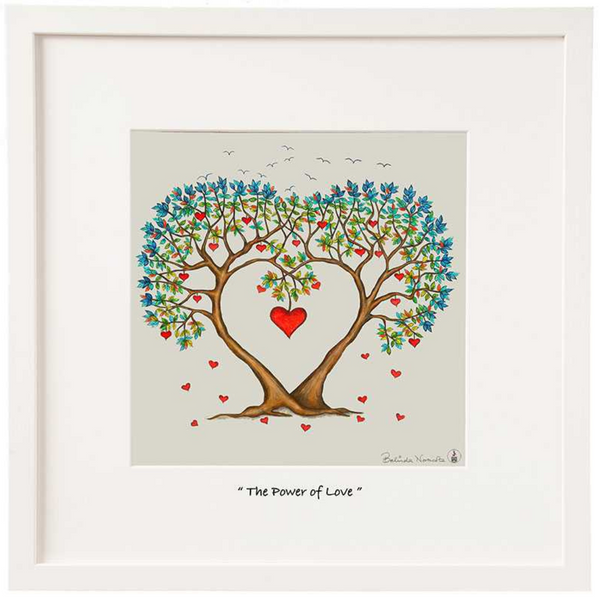 Belinda Northcote The Power of love framed mini print